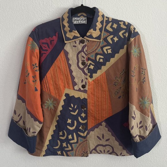 Vintage Silver Stream Patchwork Jacket - Picture 1 of 8